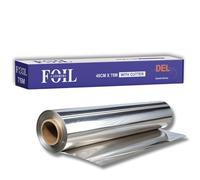 Heavy Duty Catering Aluminium Foil Roll - 45cm x 75m, Extra Strong & Tear Resistant - Ideal for Cooking, Baking, Roasting, Wrapping & Freezing