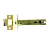 Heavy Duty CE Certified 4” Bolt Through Tubular Door Latch Set Electro Brass - for Internal and External Doors