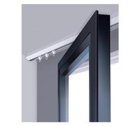 Heavy Duty Ceiling Curtain Track 6-34ft - Sliding Door Rail for Room Dividers Showers RVs Bedrooms - V-Shape Design Easy Mount & Versatile