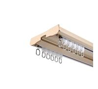 Heavy-Duty Ceiling Curtain Track 70-600cm Adjustable Silent Double Row System Aluminum Room Divider Curtain Rail Track for Home & Office Use