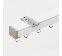 Heavy-Duty Ceiling Curtain Track Kit with Hidden Recessed Design, Smooth Sliding Aluminum Rail with Flexible Length,for RVs, Nurseries, Dressing Corners or Partition Walls(2.5m(8.2ft))