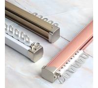 Heavy Duty Ceiling Curtain Track System 3.3 13.8ft Aluminum Sliding Rods for Room Divider & Shower Pure White 4.2m Length Durable Fixed Rails