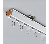 Heavy Duty Ceiling Curtain TrackVersatile Wall & Ceiling Mounted Curtain Rod for Room Divider3.5m (11.5ft) Ideal for Home Décor Privacy and Space Management (White)