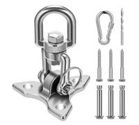 Heavy-Duty Ceiling Hook with 360 Degree Rotation - 450 kg Load, Indoor/Outdoor Swing Bracket for Hanging Chair, Easy Assembly
