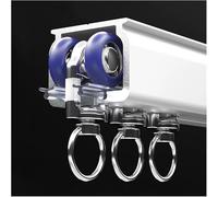 Heavy Duty Ceiling Mount Curtain Track For Drapes, Commercial Grade Straight Rail For Room Dividers, Living Room，1m 2m 3m 4m 5m 6m 8m 10m 15m Curtain Rails And Fittin