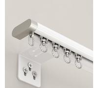 Heavy Duty Ceiling Mount Curtain Track16.7ft Room Divider Privacy Partition with Clips & Hooks for RV Shower Outdoor Use Adjustable Curtain Rods Easy Installation