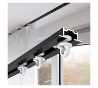 Heavy Duty Ceiling Mount Track System Cuttable Recessed Rail with Rollers for Room Dividers Space Separators Smooth Sliding Durable and Versatile Solution