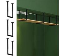 Heavy Duty Ceiling Shelf Bracket 3 Pack11.8in x 15.7in Metal Wall Support with ScrewsBlack Hanging Shelf Brackets for Strong Storage and Organization