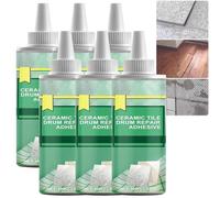 Heavy Duty Ceramic Tile Drum Repair Adhesive, Waterproof Tile Gap Repair Filler & Strong Adhesive Ceramic Tile Empty Drum Agent, Instant Fix for Hollow Floors & Walls for Loose Tiles (6PCS)