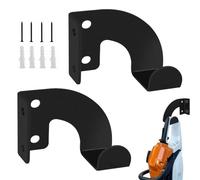 Heavy Duty Chainsaw Holder Set of 2 Wall Mounted Metal Tool Hanger for Grass Trimmer Hedge Trimmer Garden Tools Garden Shed Garage Storage Organizer Rustproof