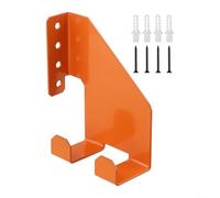 Heavy Duty Chainsaw Stand Wall Mount for Organized Garage - Steel Log Holder Rack with Hardware Orange 12x10cm(Orange)