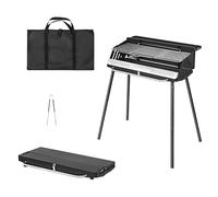 Heavy Duty Charcoal Grill - Portable Foldable Tabletop BBQ for Outdoor Cooking and Camping, Ideal for Family Gatherings and Picnics