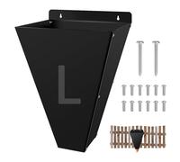 Heavy-Duty Chicken Restraining Cone for Butchering Poultry,Chicken Processing Equipment for Broilers Rhode Island Red, Turkey,Large-Sized Flat-Back Killing Cone Machine (Black, Medium,2Pcs)