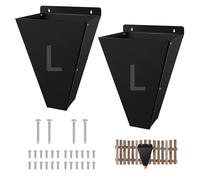 Heavy-Duty Chicken Restraining Cone for Butchering Poultry,Chicken Processing Equipment for Broilers Rhode Island Red, Turkey,Large-Sized Flat-Back Killing Cone Machine (Black, Large,2Pcs)