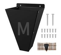 Heavy-Duty Chicken Restraining Cone for Butchering Poultry,Chicken Processing Equipment for Broilers Rhode Island Red, Turkey,Large-Sized Flat-Back Killing Cone Machine (Black, Medium,1Pc)