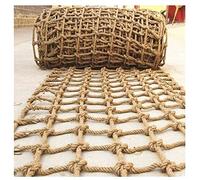 Heavy-Duty Child Safety Netting - Eco-Friendly Jute Rope Climbing Net 15cm Mesh Durable Anti-Fall Protection for Kids & Pets - Ideal for Outdoor Play Areas