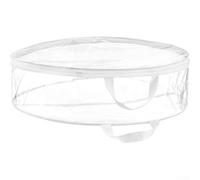 Heavy Duty Christmas Wreath Storage Bag Clear PVC Design with Double Stitched Zipper for Xmas Decorations and Lights Large(white90*20cm)