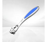 Heavy Duty Chrome Vanadium Steel Ratchet Wrench With Infinite Positioning Angle For Tight Spaces And High Torque Automotive Repairs On Axle Shafts Compatible With 38 Series Tools In Black Finish(9.5)