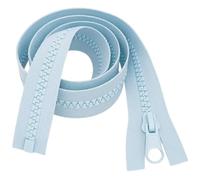 Heavy-Duty Chunky Zip - Pale Blue 36" (90cm) - Open Ended & Separating Style, Strong #5 Teeth - Replacement Zipper Perfect for Large Bags,Upholstery,Coats,Outerwear & Sleeping Bags by Giddy Square