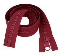 Heavy-Duty Chunky Zip - Wine 28" (70cm) - Open Ended & Separating Style, Strong #5 Teeth - Replacement Zipper Perfect for Large Bags, Upholstery, Coats & Outerwear by Giddy Square