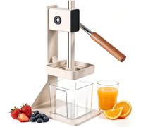 Heavy-Duty Citrus Juicer - Manual Fruit Juicer, Aluminum Juice Extractor for Efficient Juice Extraction, Quick Juicing, Anti-Slip Base, Removable Filter for Home Use