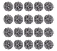 Heavy Duty Cleaning Pads,20 Pack Steel Scouring Pad Sponge Scrubbers Stainless Steel Scourers,For Kitchen Cleaner Dishes, Pots Oven And Cooker