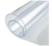 Heavy Duty Clear Desk Protector, 1.5mm Thick PVC Table Cover, Crystal Transparent Non-Slip Desk Mat, Waterproof Scratch Proof Plastic Pad For Office Desk, Dining Table(Size:80x120cm,Color:Transparent)