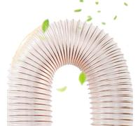 Heavy Duty Clear Dust Hose 2/3/ 4inch, Flexible Dust Collection Hose for Exhaust Fan, Table Saw/Planer/CNC Machine Ducting Expansion(L1m/39.4",Id 320 mm/12.6")