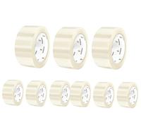 Heavy Duty Clear Packing Tape - 12 Rolls of 48mm x 66m Strong Packaging Tape - Sticky Parcel Tapes for Boxes, Postage, Moving House - FSC Certified Shipping Tape for Wrapping Cardboard Box and More