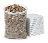 Heavy Duty Clear Plastic Rubble Sacks - Trade Quality Builders Bags (5 Sacks)