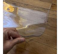 Heavy Duty Clear Rug Runners for Hallways Non Slip, Custom Large Area Transparent Floor Protection Mat for Hardwood/Laminate, Rolling Chairs Mat Roll(44"X92"/110cmX230cm)