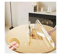 Heavy-Duty Clear Table Cover Protector,Anti-hot Plastic Tablecloth,100% Waterproof PVC,Desk Pad Mat,for Kitchen Dining Room,2mm(Dia.95cm/37in)