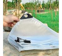 Heavy Duty Clear Tarpaulin - Waterproof Transparent Tarp with Eyelets and Rope for Gazebo, Greenhouse, Chicken Coop, and Rabbit Hutch Cover