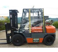 Heavy Duty Clear Universal Forklift Cab Enclosure Cover, Waterproof Windshield Rain Canopy Cover Protectors, Fits 6000 to 13000 lbs Forklift Trucks