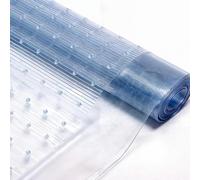 Heavy Duty Clear Vinyl Carpet Protector 11ft x 27" | Anti-Slip Gripper Backing | 100% Waterproof | Transparent PVC Floor Runner | Hallway Office Stairs Events | Cut to Size | Wipe Clean