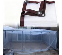 Heavy Duty Clear Waterproof Tarp, Dustproof And Anti-Aging Tarp With Grommets And Double Stitching, For Outdoor Garden Covering, Camping, Fishing And Patio(6X12 Ft)