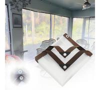 Heavy Duty Clear Waterproof Tarp with Rope, Roof Weatherproof Transparent Tarps, Durable Dustproof for Camping Plant Garden Chicken Coop Cat Litter 1 4 8 14 20 27 35 46 50 m(1000x2300cm)