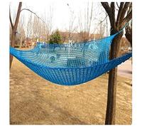 Heavy Duty Climbing Cargo Net 2X2m - Customizable Kids Playground Net, Double Layered Design for Swing Set & Backyard Fun (Blue) - Durable Climbing Net for Outdoor Play