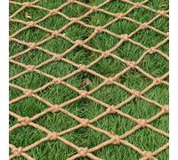 Heavy Duty Climbing Net for, 16mm Thick Rope Playground Safety Net, Outdoor Tree House Rope Ladder & Hammock, 2.5m x 4m Cargo Net for Climbing Adventures