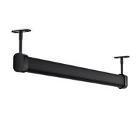 Heavy Duty Closet Rod Ceiling MountAdjustable 35155cm Clothes Hanging Rack Cuttable Room Divider Poles for Wardrobes & Verandahs Black Size L 115cm/45