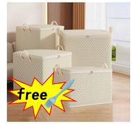 Heavy Duty Closet Storage Bins & Extra Large Clothing Bags with Reinforced Handles, Thickened Double Zipper - Space-Saving Travel Storage