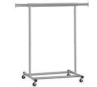 Heavy Duty Clothes Rack, Silver / (92-132)W cm