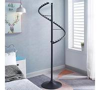 Heavy Duty Clothing Rack - 360° Spiral Rotating S Shaped Wardrobe Corner Organizer for Space Saving in Cloakroom - Ideal for Hanging Clothes