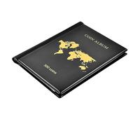 Heavy Duty Coin Album with 300 Clear Pockets Leather Cover Protector for Money Collectors Display Purposes Collectors Coin Holder Album