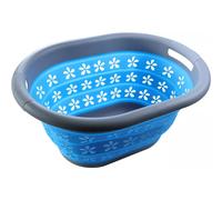 HEAVY DUTY Collapsible Folding BPA Free Space Saving Laundry Clothes Washing Basket Storage Bin - Blue