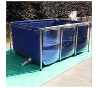 Heavy Duty Collapsible PVC Pond Tank - Clear Above Ground Aquarium Pool with View Window & Drain Valve | Multi-Use for Koi, Turtles, Fish, Gardens | Easy Setup Indoor/Outdoor