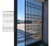 Heavy-Duty Collapsible Security Bar for Doors & Windows, Adjustable Push-Pull Door Brace, Metal Burglar Fences, 30x24in Safety Stoppers, Enhance Home Protection