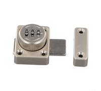 Heavy Duty Combination Sliding Bolt Lock For-Gates,Sheds,Garage Doors,Zinc Alloy And Iron Construction,Anti-Tamper Screws, Silver (Silver)