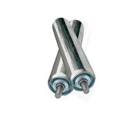 Heavy-Duty Commercial Conveyor Rollers with Shaft - 2-Pack Replacement Rollers for Non-Driven Roller Track - Durable Stainless Steel Design for Optimal Performance