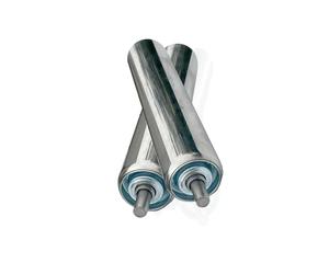 Heavy-Duty Commercial Conveyor Rollers with Shaft - 2-Pack Replacement Rollers for Non-Driven Roller Track - Durable Stainless Steel Design for Optimal Performance